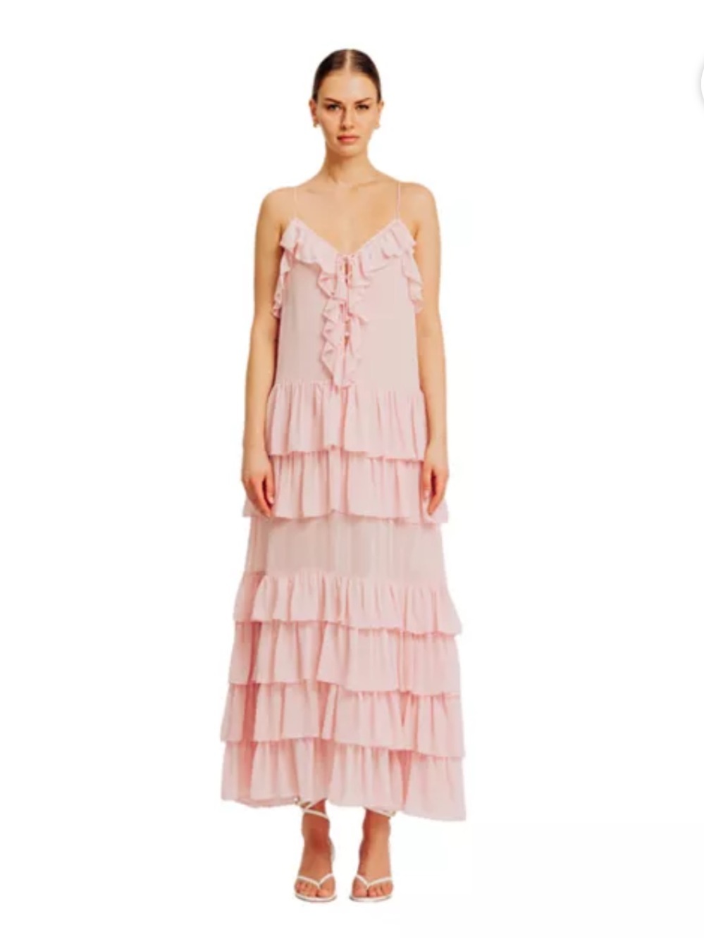 NEW🌸Torn by Ronny Kobo Orcadia Dress in Light Pink$228